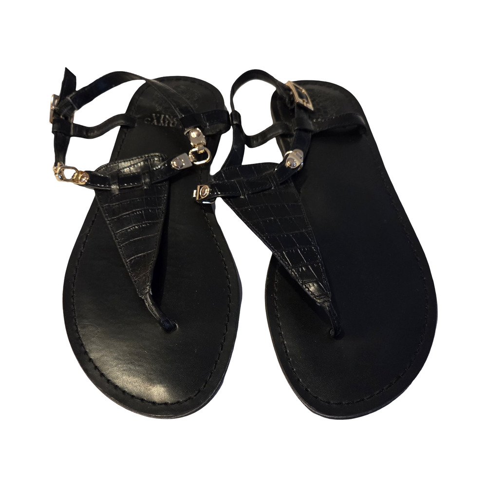 Vince Camuto | Itelli Leather Thong Ankle Strap Sandals Summer Preppy Vacation